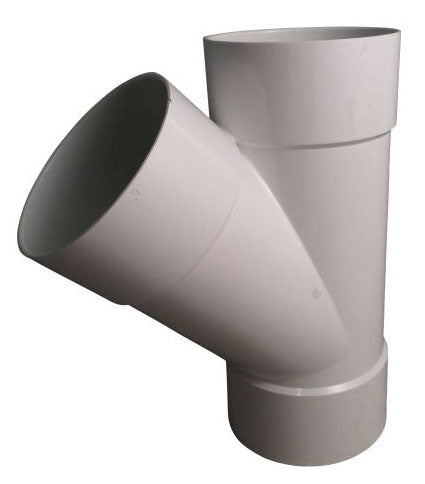 NDS 6P08 6 Inch White PVC Solvent Weld Street Wye for Sewer and Drain Applications