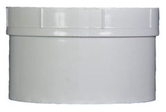 NDS 413P PVC Cleanout Adapter Solvent Weld 4 Inch White