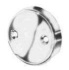 Pasco 1160 Overflow Plate Chrome Plated Round 2-Hole