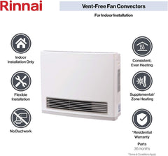 Rinnai FC824N Natural Gas Vent-Free Fan Convector