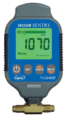 Supco VG640D Vacuum Gauge Digital 0 to 19000 Microns