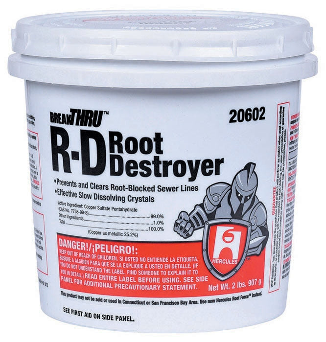 Hercules 20602 R-D Root Destroyer Drain and Waste System Cleaner 2 Pound Bucket