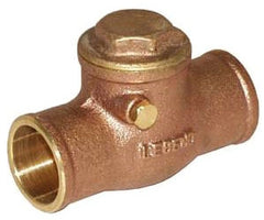 Legend Valve 105-203NL Brass Swing Check Valve, No Lead, 1/2 Inch, 200 PSI CWP, S-451NL