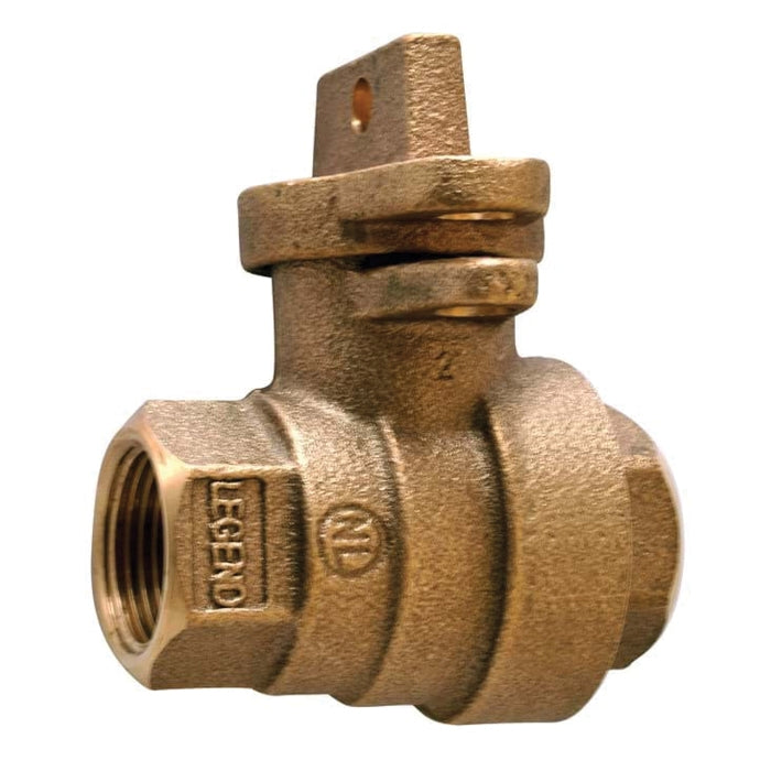 Legend Valve 314-255NL Curb Stop Valve Full Port Female Threaded 1 inch ASTM B584 UNS C89833 Certifications NSF ANSI 372 AWWA C800