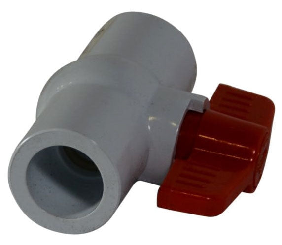 NDS E1310-05 Ball Valve 1/2 Inch Slip x Slip 150 PSI Schedule 40 White PVC Replacement E1310-05