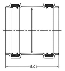 NAPCO G604 PVC Sewer and Drain Coupling SDR 35 4 Inch - G604