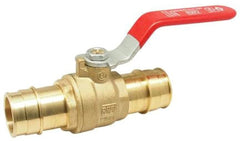 Red-White Valve 5015AB_3/4 PEX Barb Ball Valve 300 PSI Lever Handle Lead-Free