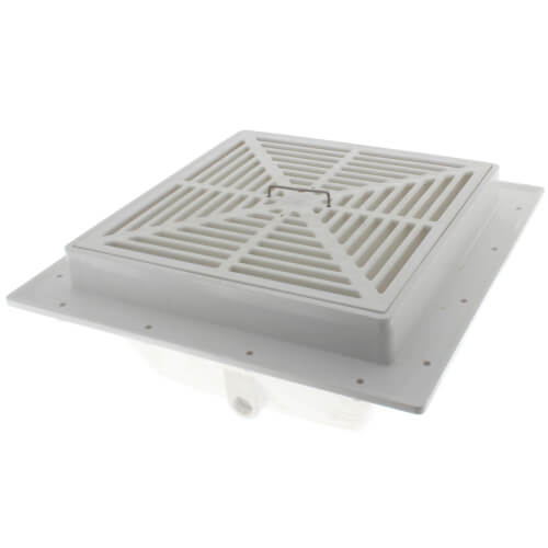 Sioux Chief 861-2P PVC Floor Sink Full Grate Trap Primer