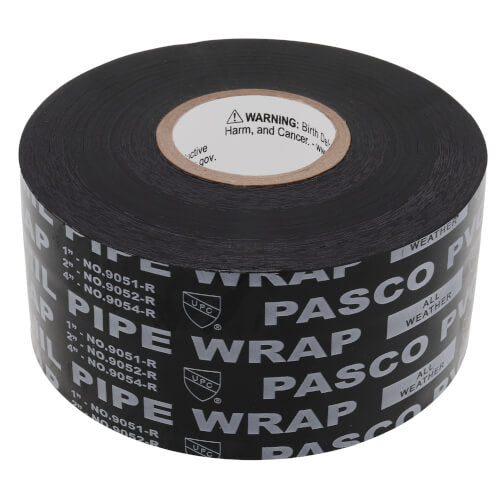 Pasco Specialty 9052-R Pipe Wrap Tape 2 Inch 100 Foot 10 Mil Black