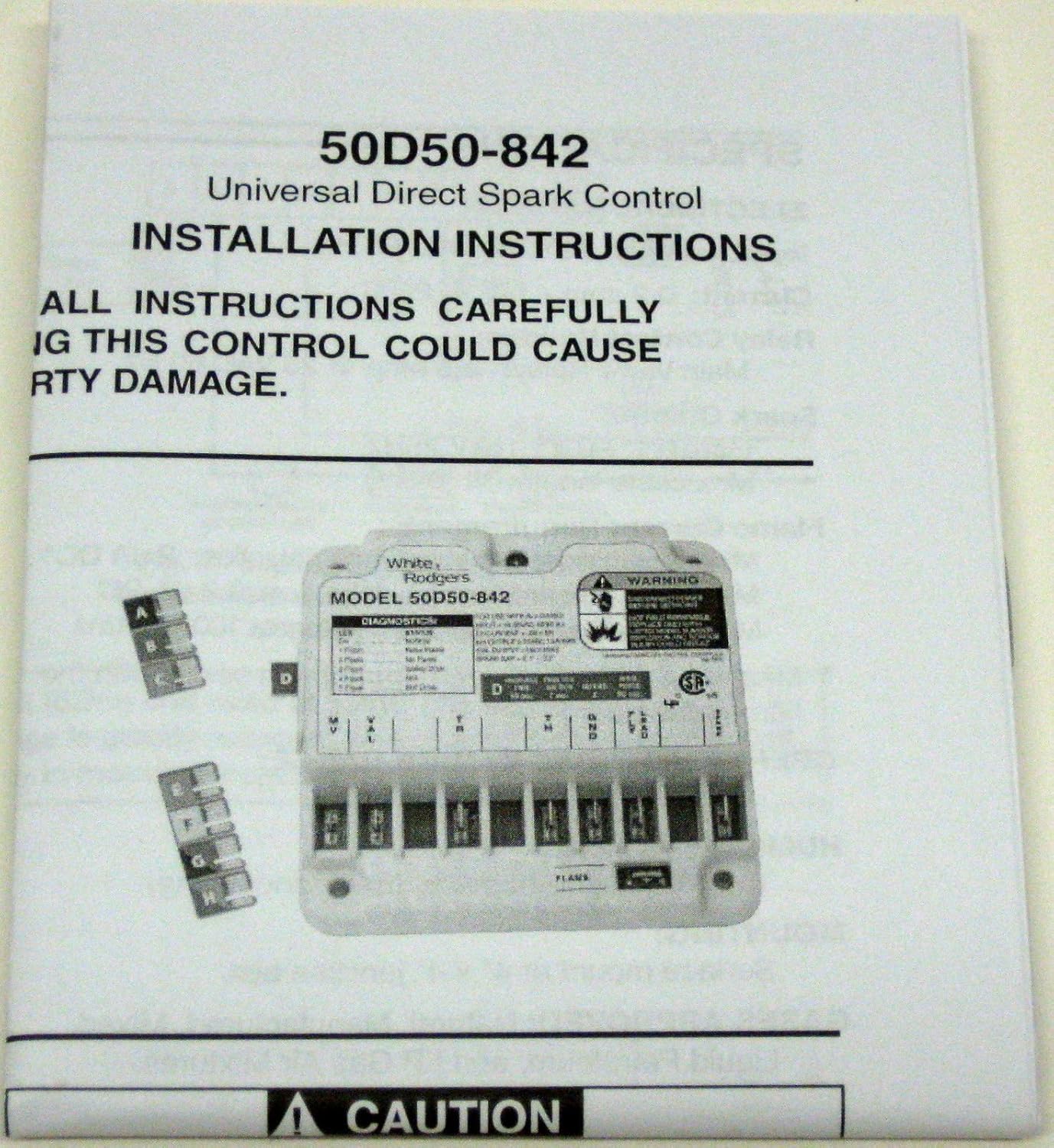 White-Rodgers 50D50-842 Universal Direct Spark Ignition Control Kit 18 to 30 VAC