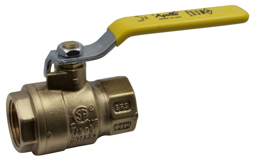 Apollo Valve 77F-104-01 3/4 inch FPT x FPT 150 PSI SWP 600 PSI CWP Full Port Lever Handle 2-Piece Ball Valve