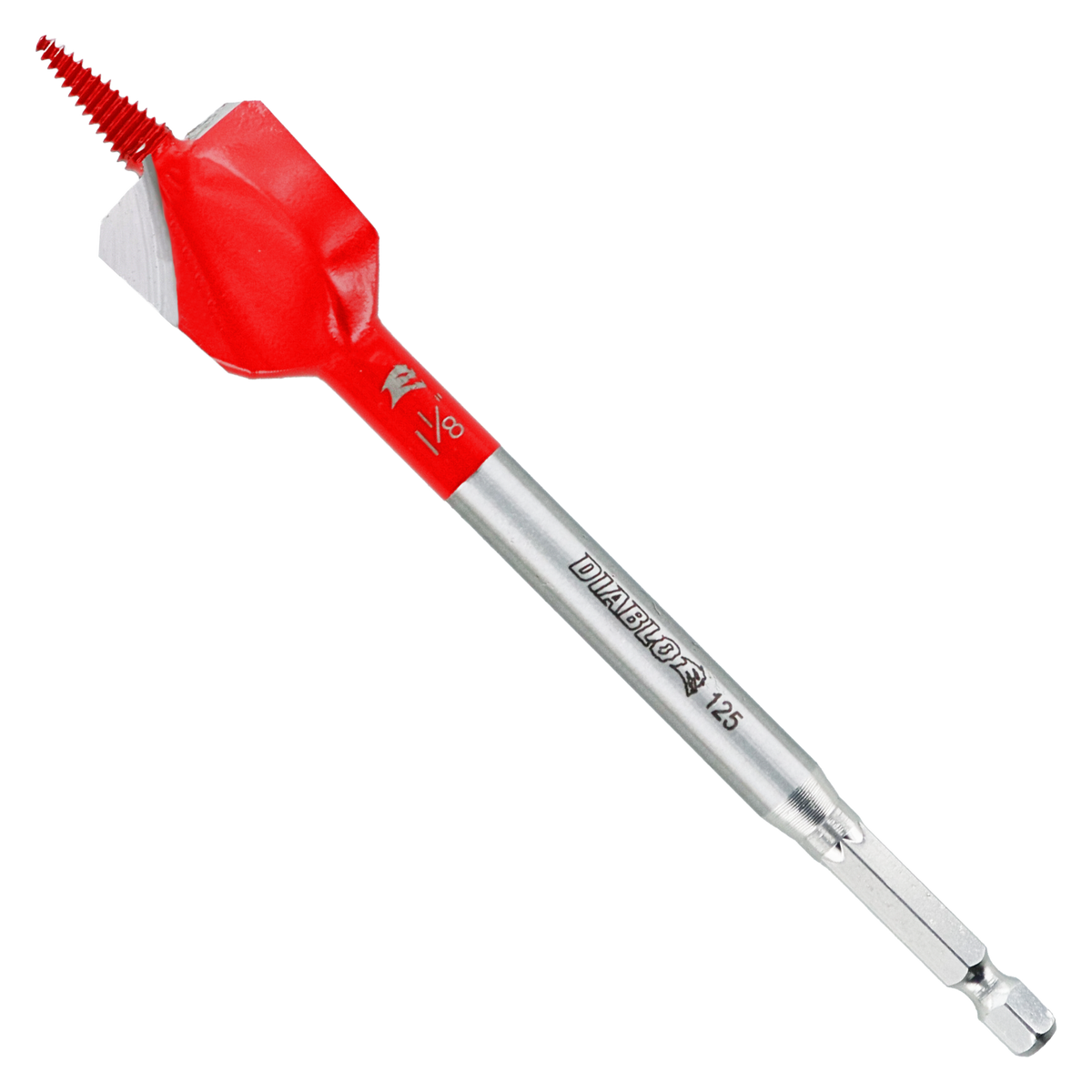 Diablo DSPD4060 Demo Demon 1-1/8 Inch Spade Bit 1/4 Inch Shank