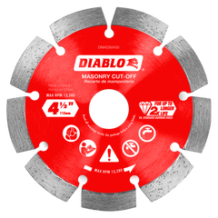 Diablo DMADS0450 Masonry Cutting Diamond Segmented Cut Off Disc 4-1/2 Inch