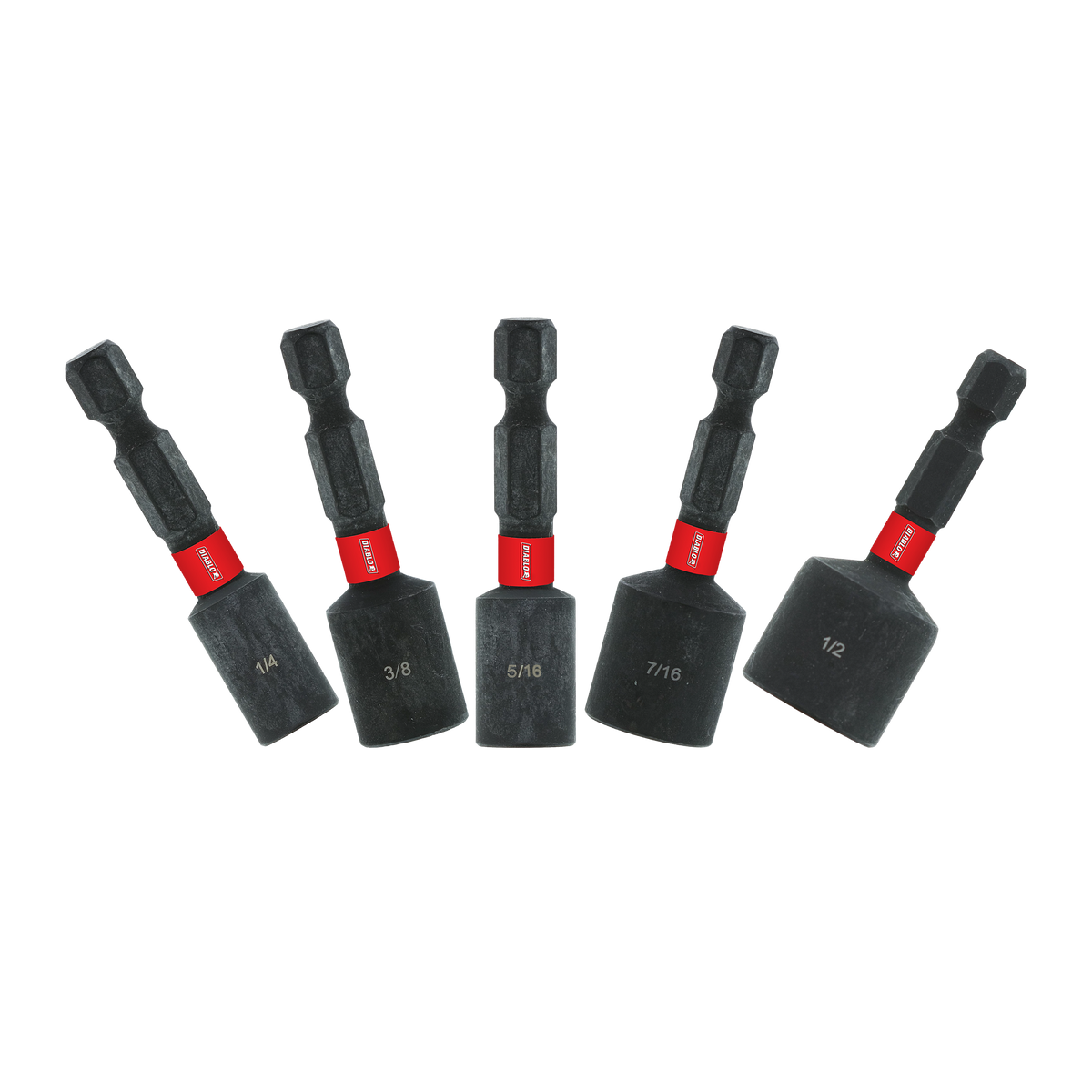 Diablo DNTSS-S5 Magnetic Nut Setter Set 5PC 1-7/8 Inch