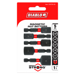 Diablo DNTSS-S5 Magnetic Nut Setter Set 5PC 1-7/8 Inch