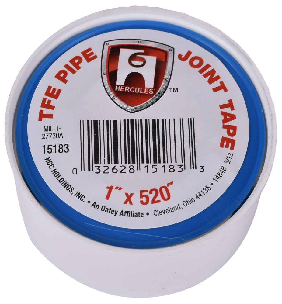 Hercules 15183 Pipe Joint Tape 1 Inch x 520 Inch High Pressure TFE