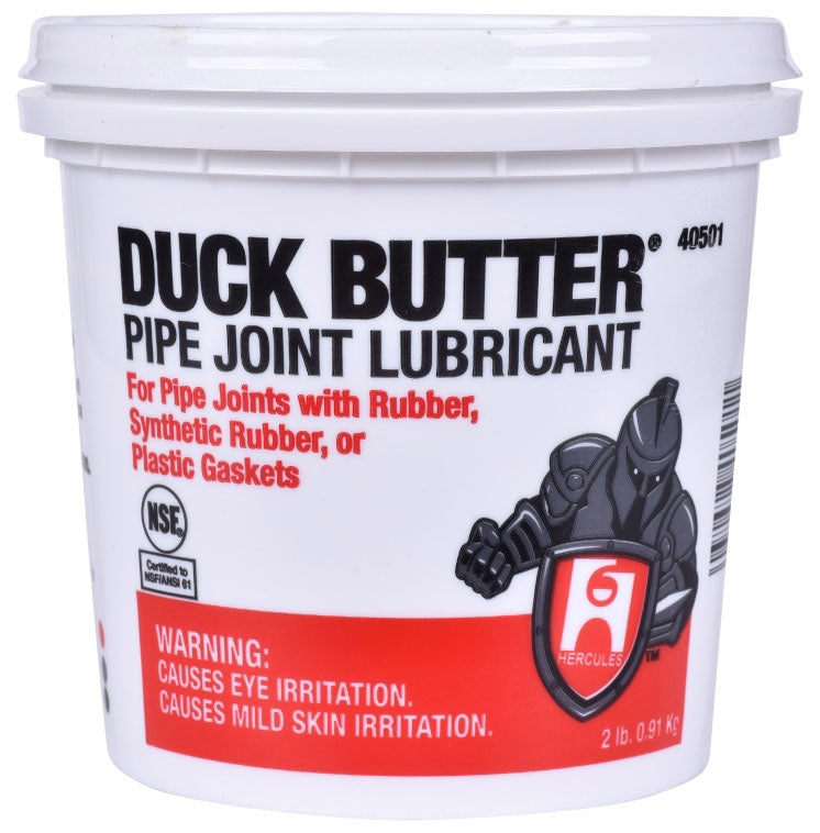 Hercules 40501 Duck Butter Water Soluble Pipe Joint Lubricant 2 lb