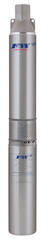 Flint & Walling 4F10S10301 Submersible Well Pump Stainless Steel 1HP 230V