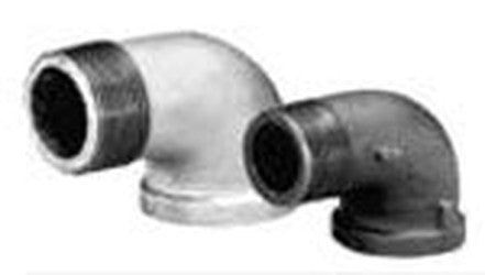 Matco-Norca MBLST9009 2-1/2 Inch Black Malleable Iron 90 Degree Elbow