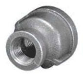 Matco-Norca MBCPR0200 Black Malleable Iron Reducing Coupling 3/8 Inch x 1/8 Inch FPT x FPT Class 150