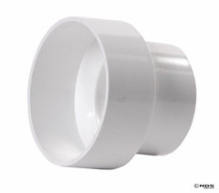 NDS 4P07 PVC Solvent Weld Reducing Sewer and Drain Coupling 4 inch to 3 inch