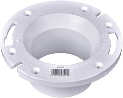 Oatey 43525 3 in. or 4 in. PVC Long Pattern Closet Flange with Plastic Ring without Test Cap