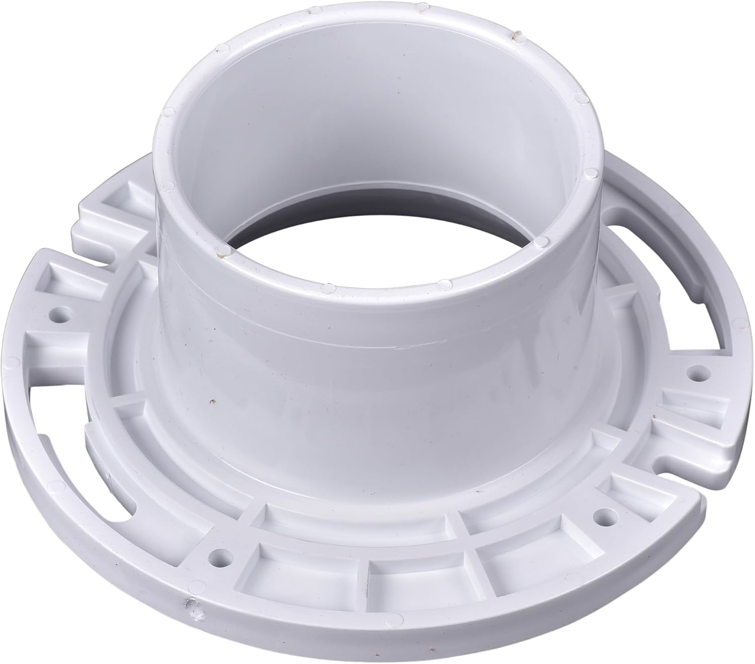 Oatey 43525 3 in. or 4 in. PVC Long Pattern Closet Flange with Plastic Ring without Test Cap