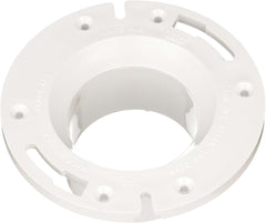 Oatey 43525 3 in. or 4 in. PVC Long Pattern Closet Flange with Plastic Ring without Test Cap