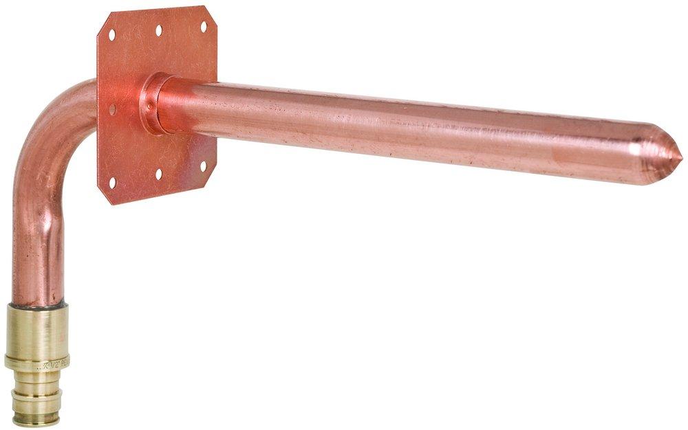 Sioux Chief 630WG248E PowerPEX Copper Stub Out Elbow with Square O Strap 1/2 in ASTM F1960