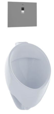 TOTO UT105UV#01 Commercial Washout Urinal with Back Spud, 0.125 GPF, Cotton White