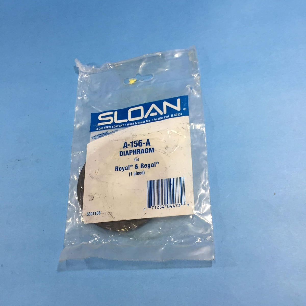 Sloan 5301188 Diaphragm Kit for Regal Flushometers Black