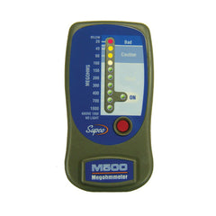 Supco M500 LED Insulation Tester/Electronic Megohmmeter 500 VAC