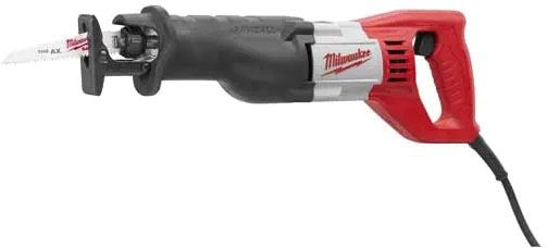 Milwaukee 6519-31 Sawzall Reciprocating Saw Kit 12 Amp Corded Electric 3000 SPM Variable Speed