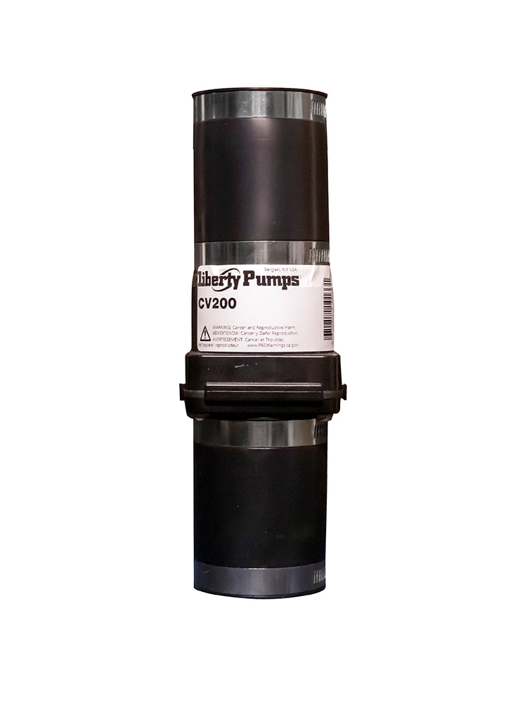 Liberty Pumps CV150 1-1/2 in. ABS Check Valve with Rubber Slip Connection in Black