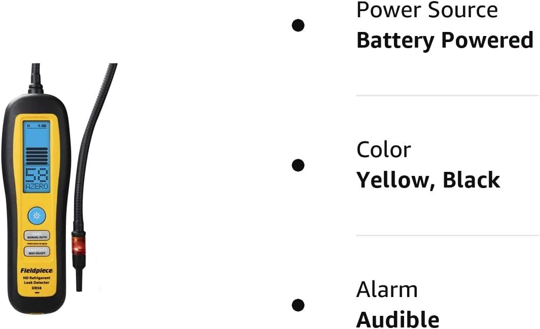 Fieldpiece DR58 Heated Diode Refrigerant Leak Detector Battery Powered