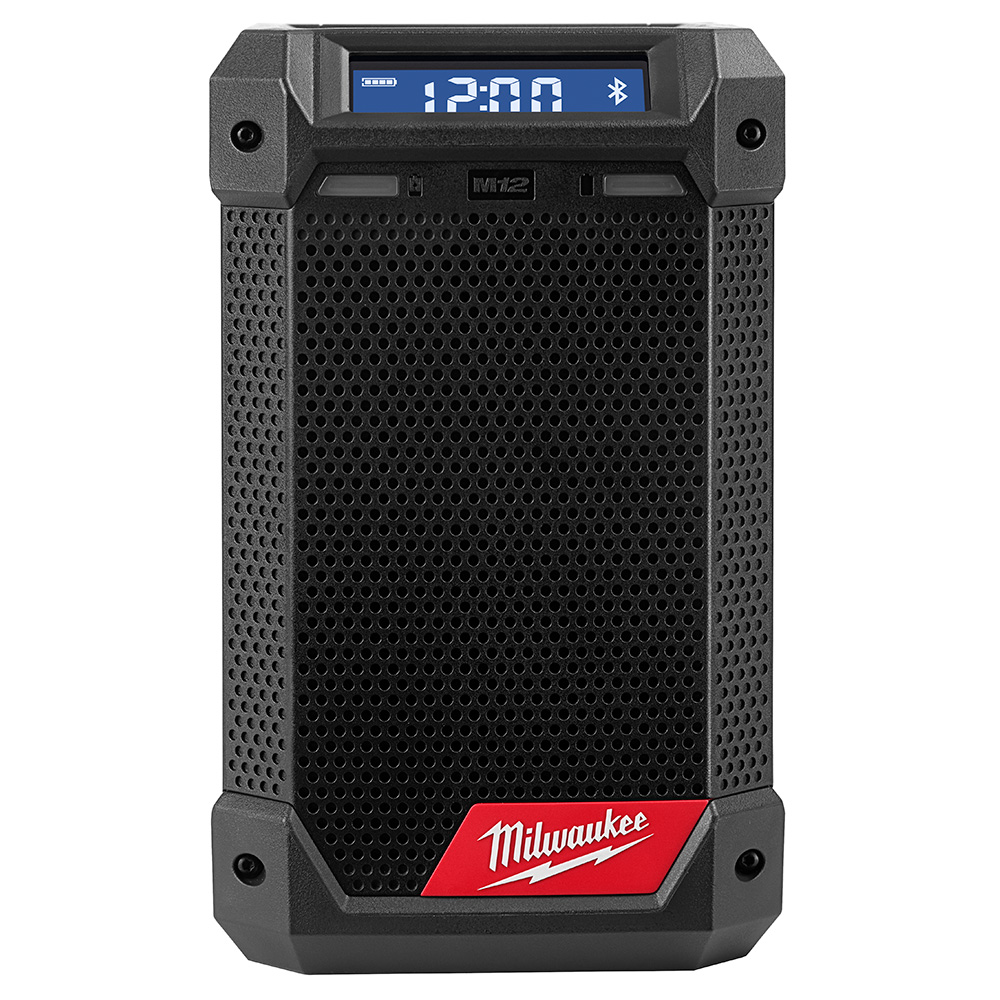 Milwaukee 2951-20 M12 Radio + Charger - Black, Red - Cordless - IP54 Rated