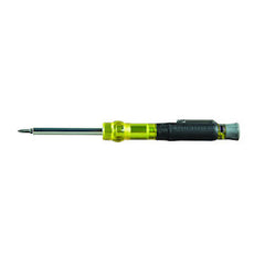 Klein Tools 32613 HVAC Pocket Screwdriver 3-in-1 Phillips Slotted Schrader Bits