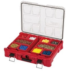 Milwaukee 48-22-8430 PACKOUT, 10 Compartment, Small Parts Organizer, Corded-electric, Red