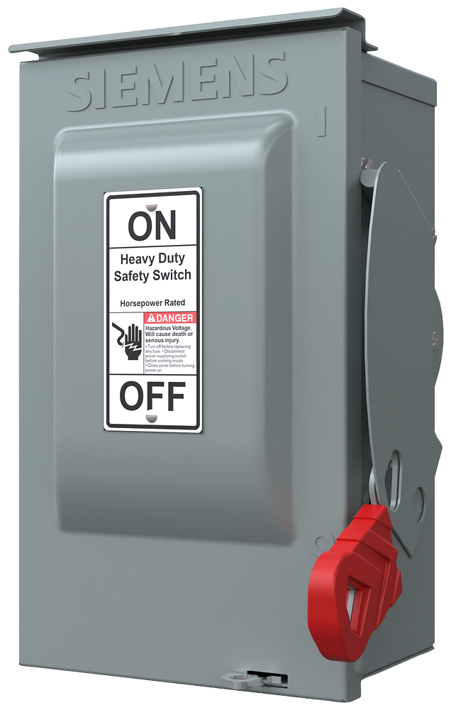 Siemens HNF361R Heavy Duty Non-Fusible Safety Switch 600V 30A