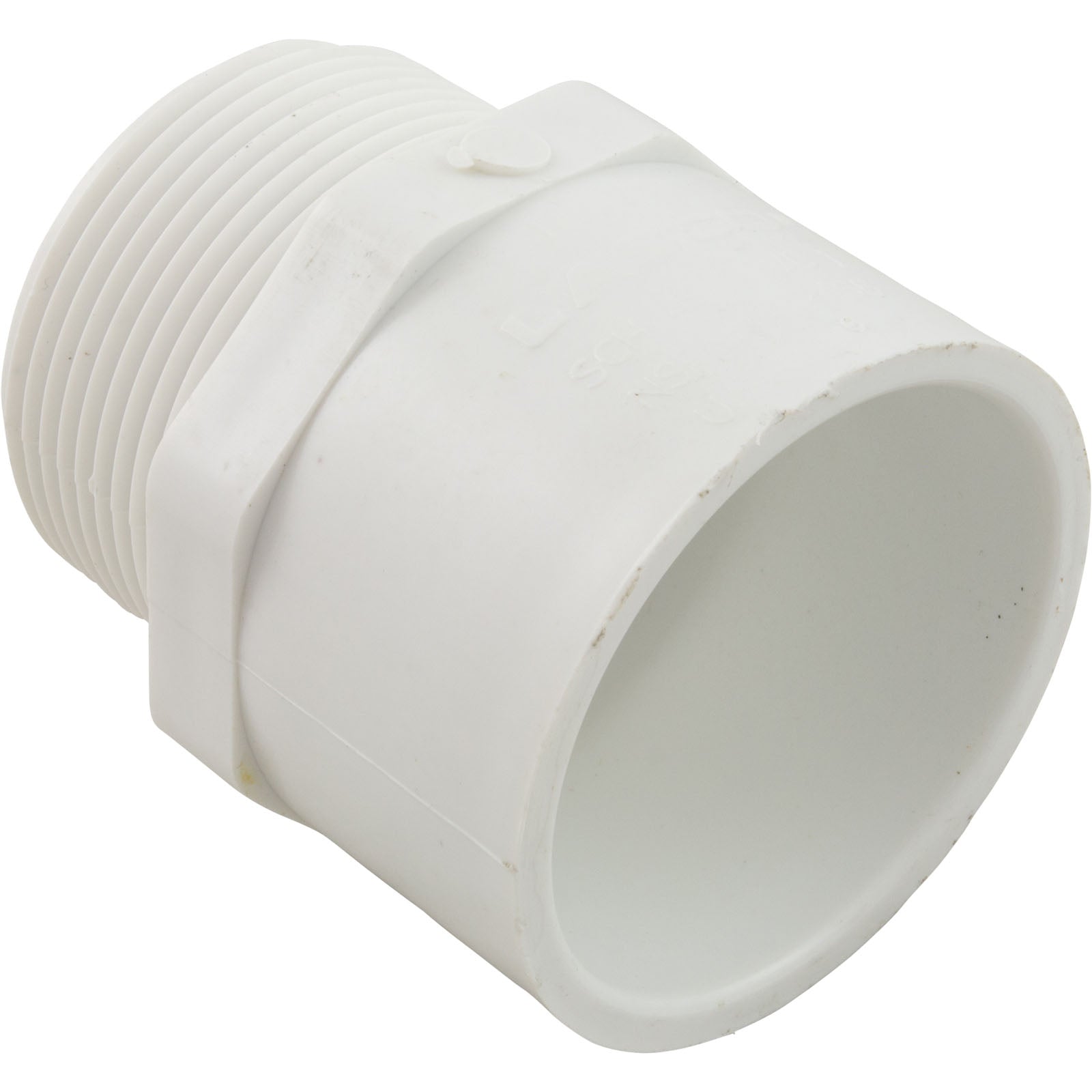 LASCO 436-015 PVC Male Adapter 1-1/2 Inch Slip x 1-1/2 Inch MPT White