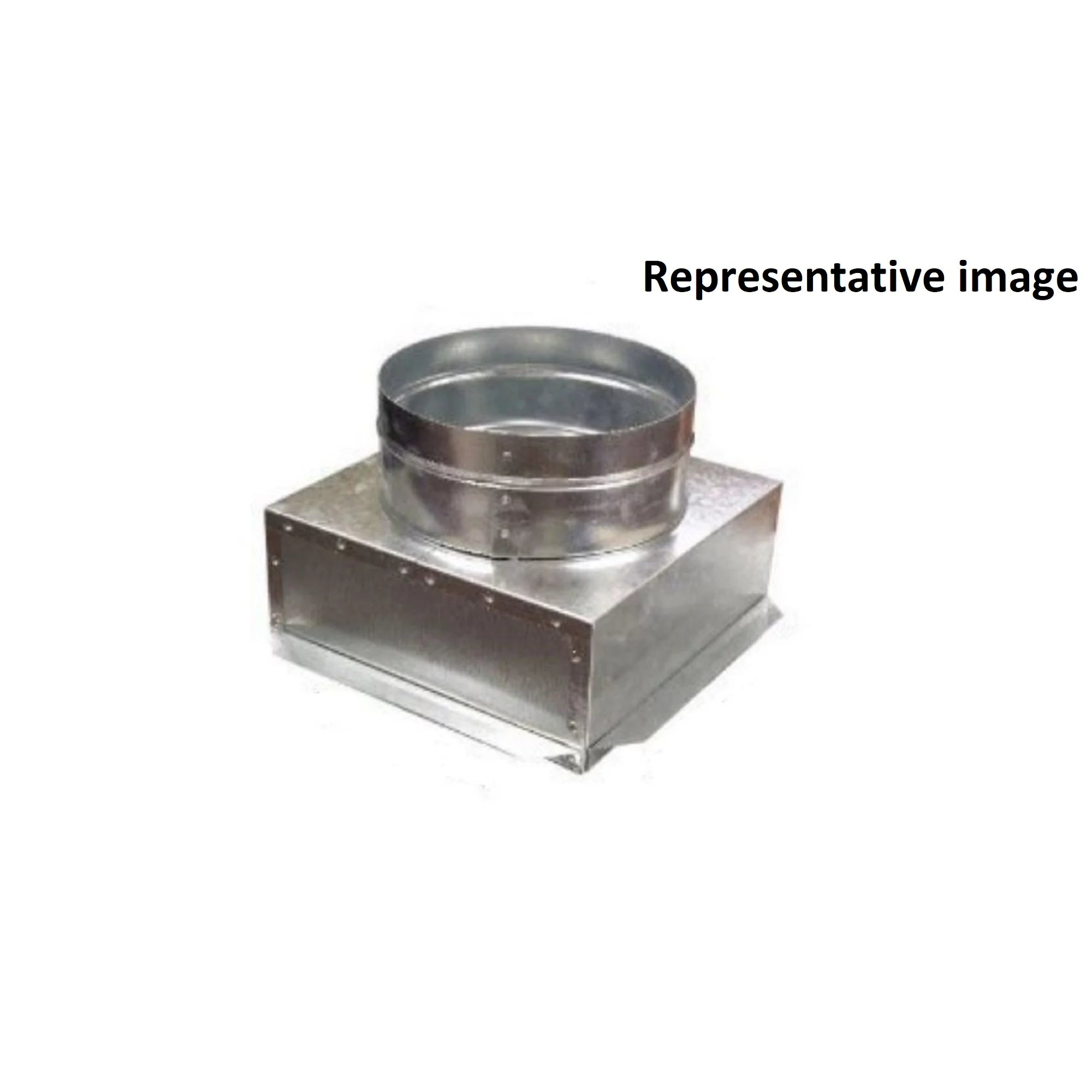 Air Duct Products 8457.101009-26 Ceiling Boot with PG Sealed 26 Gauge ...