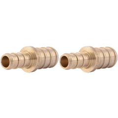 SharkBite UC009LFA Brass Crimp Reducing Coupling 3/8 x 1/2 Inch PEX Pipe Fitting (Pack of 2)