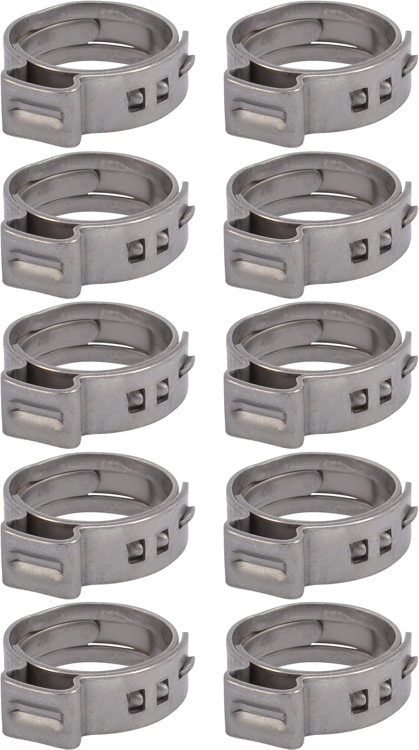 SharkBite UC953A Clamp Ring PEX Plumbing 1/2 Inch Pack of 10