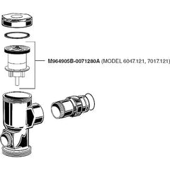 American Standard M964905B-0071280A Piston Assembly 1.28 GPF Manual Toilet Flush Valve