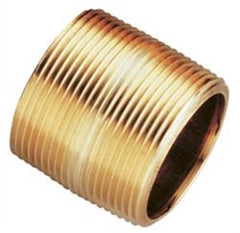 Merit Brass 2024-450 Brass Nipple SCH 40 1-1/2X4-1/2 Inches