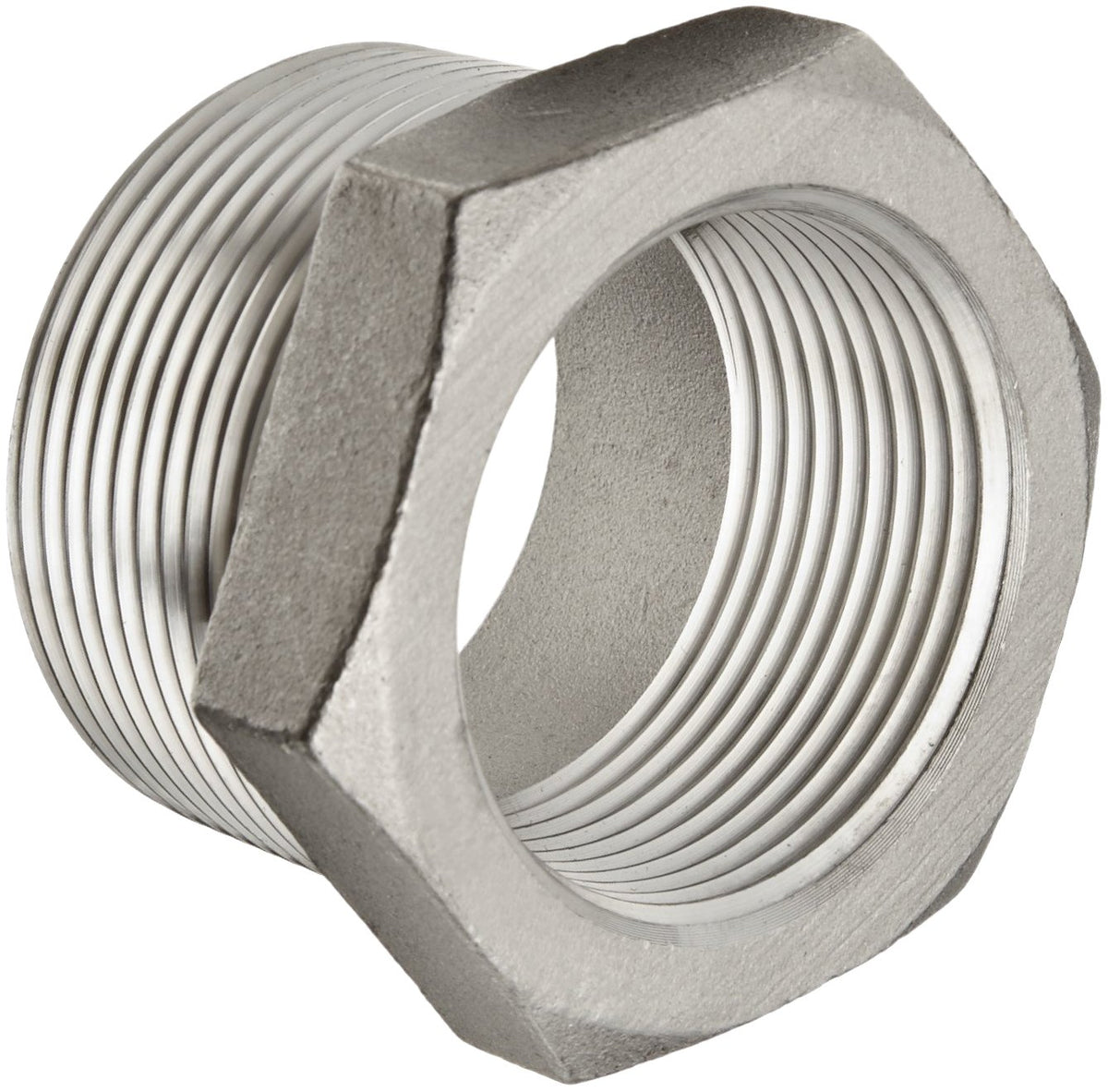 Merit Brass K614-0804 Stainless Steel 316 Hex Bushing Class 150 1/2 NPT Male x 1/4 NPT Female