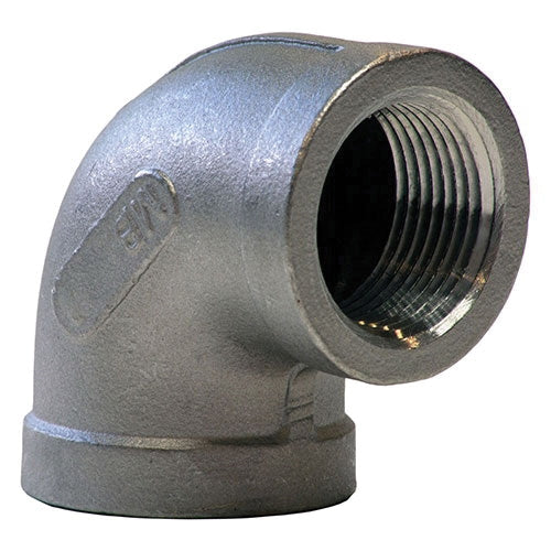 Merit Brass K601-32 Stainless Steel 316 Cast Pipe Fitting 90 Degree Elbow Class 150 2 Inch FNPT