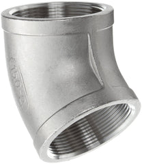 Merit Brass K602-06 Stainless Steel 316 Cast Pipe Fitting 45 Degree Elbow