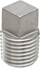 Merit Brass K617A-06 Stainless Steel Square Head Plug 3/8 Inch MNPT Class 150