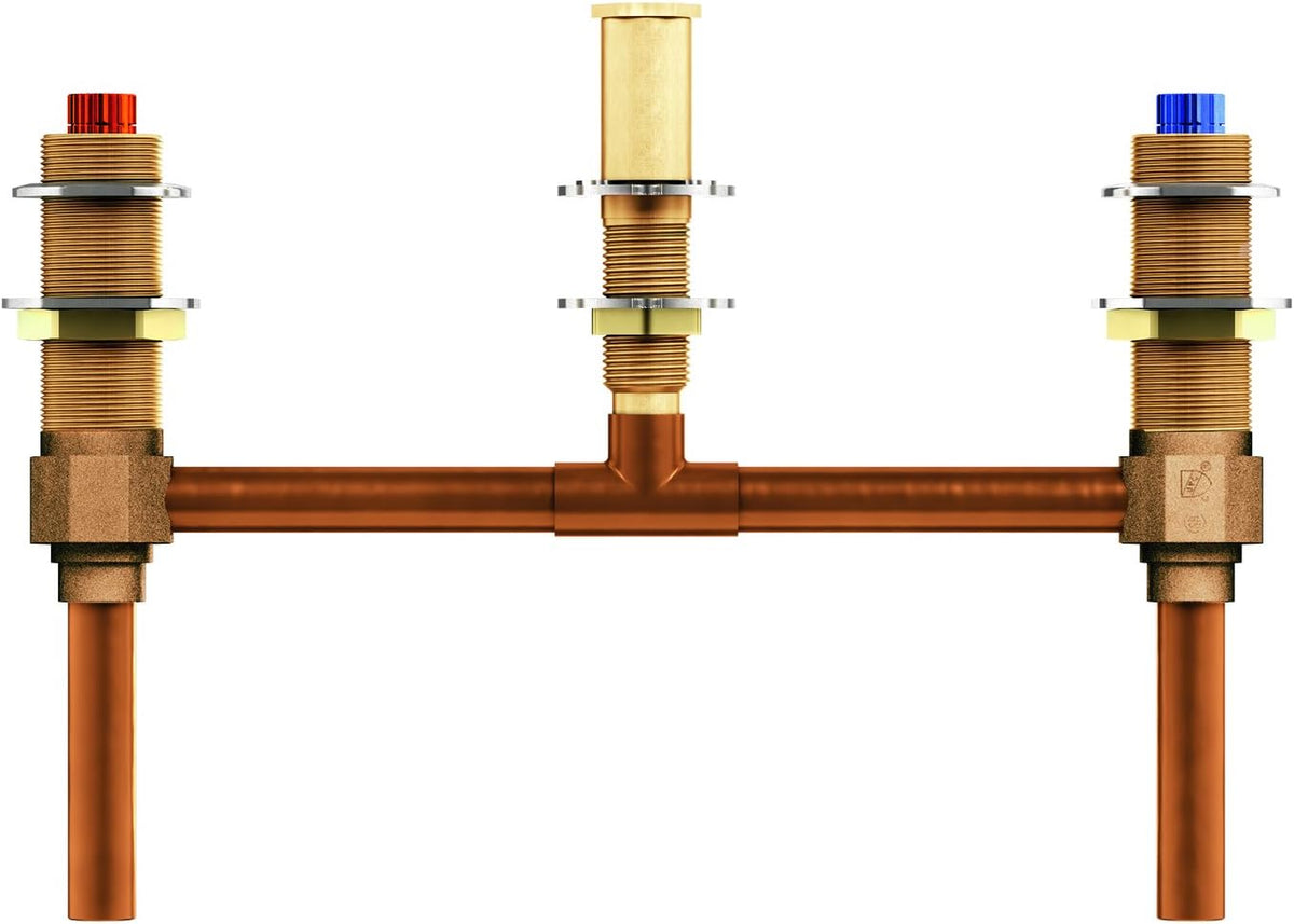 Moen 4796 Two Handle Roman Tub Valve 10-Inch Center 1/2-Inch CC Connection